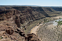 At the escarpment of the Fish River Canyon